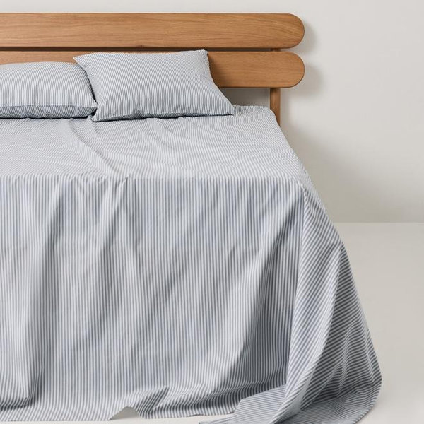 PACT Home Bone Organic Cool-Air Percale Sheet Set TW