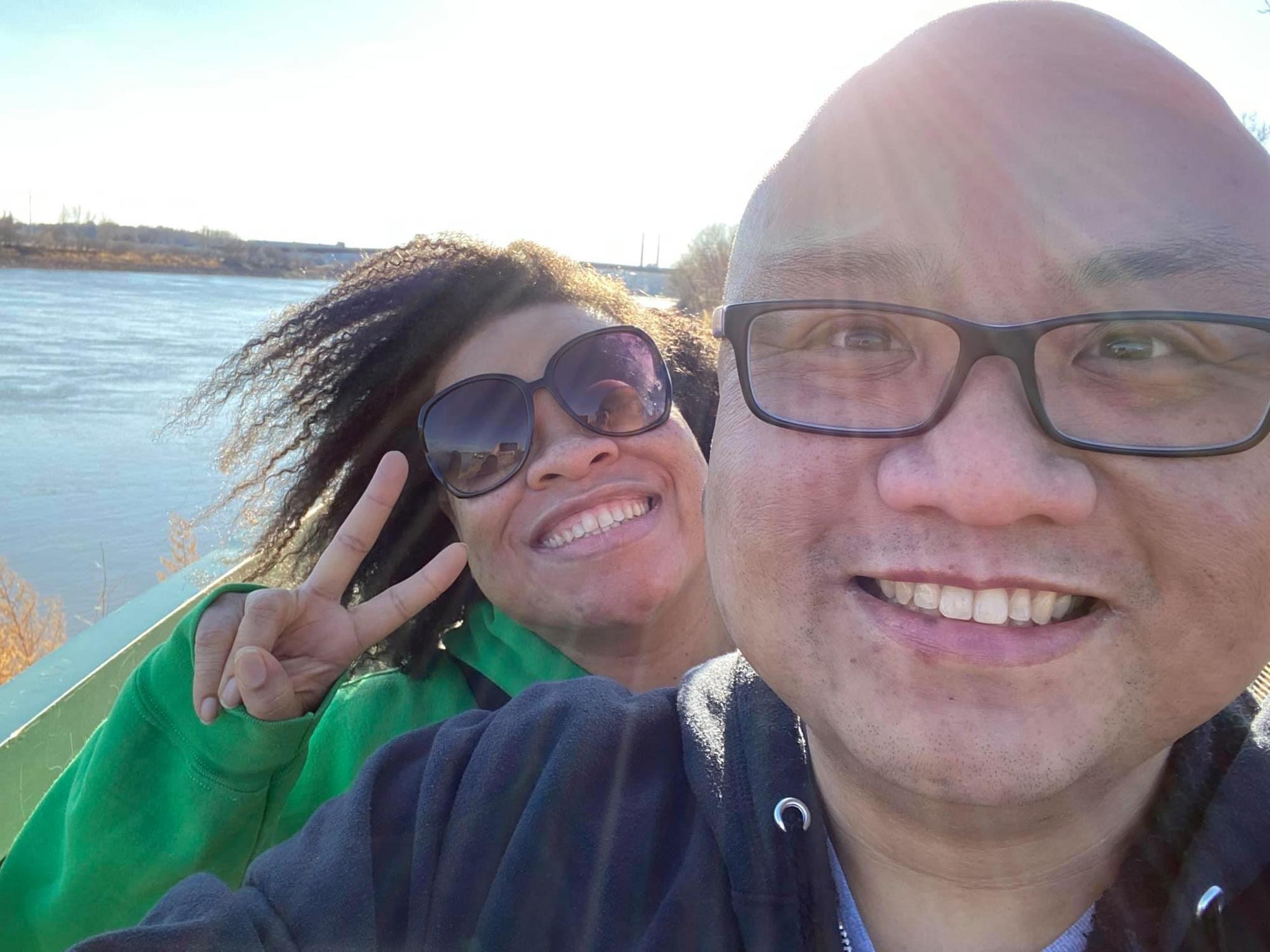 River walk! Nice breeze and sun, she was a-shining