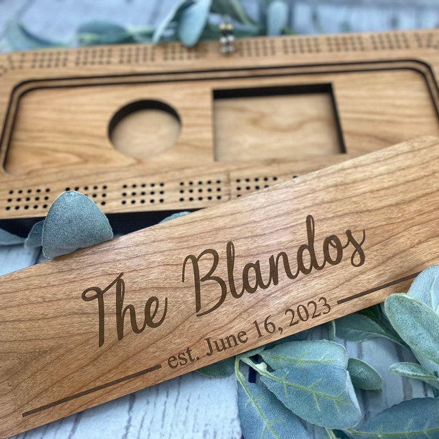 Cribbage Board with storage/cribbage/custom cribbage board/cribbage board custom/