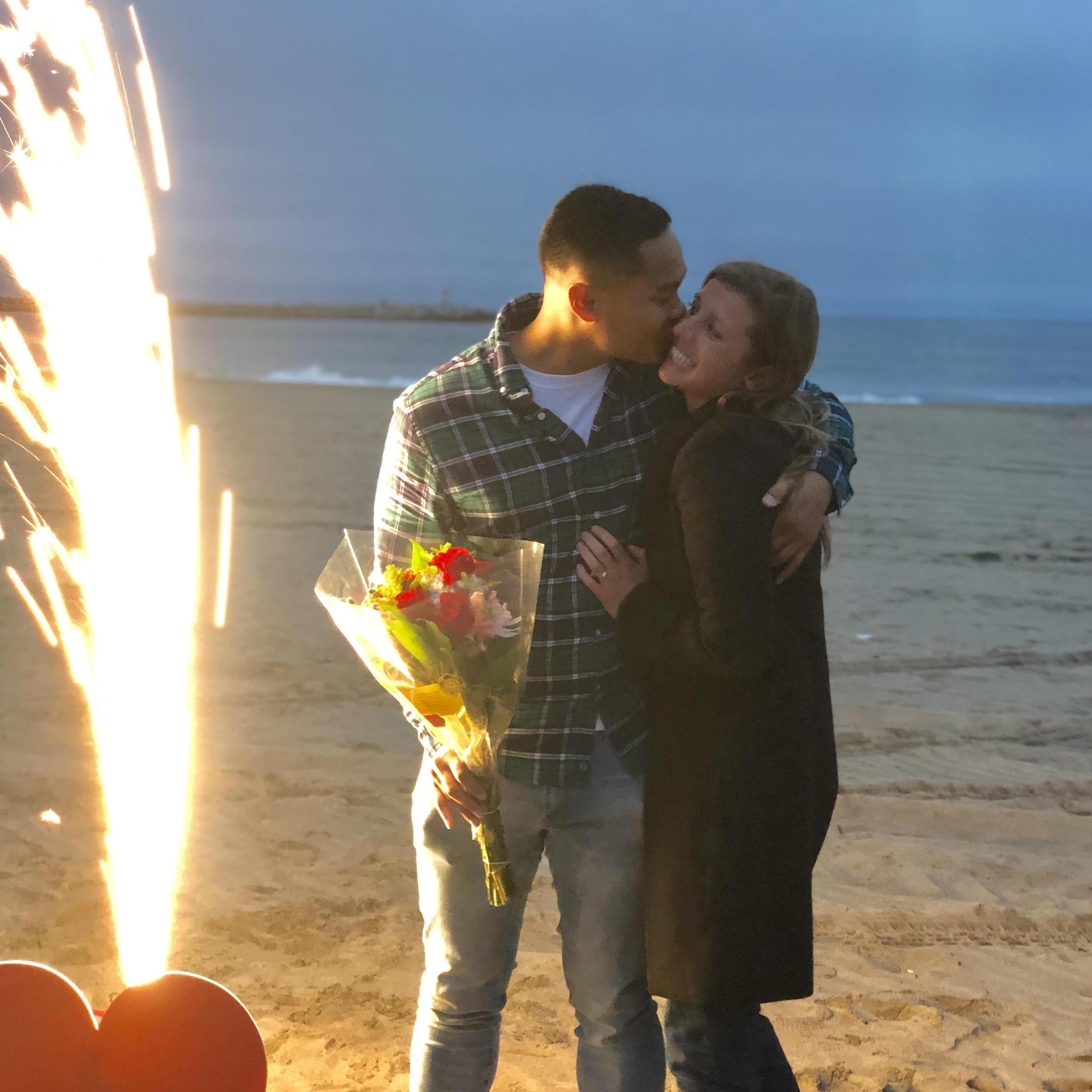 Our first photo as Fiancé's