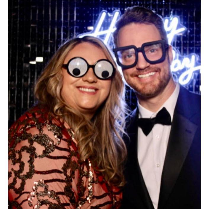 Being the goofballs we are!