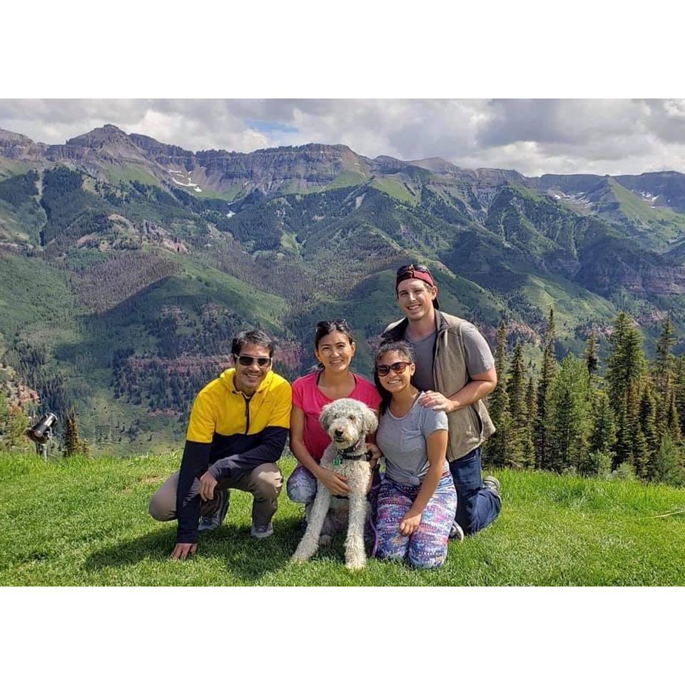 With Kaylah's family in Telluride (August 2019)