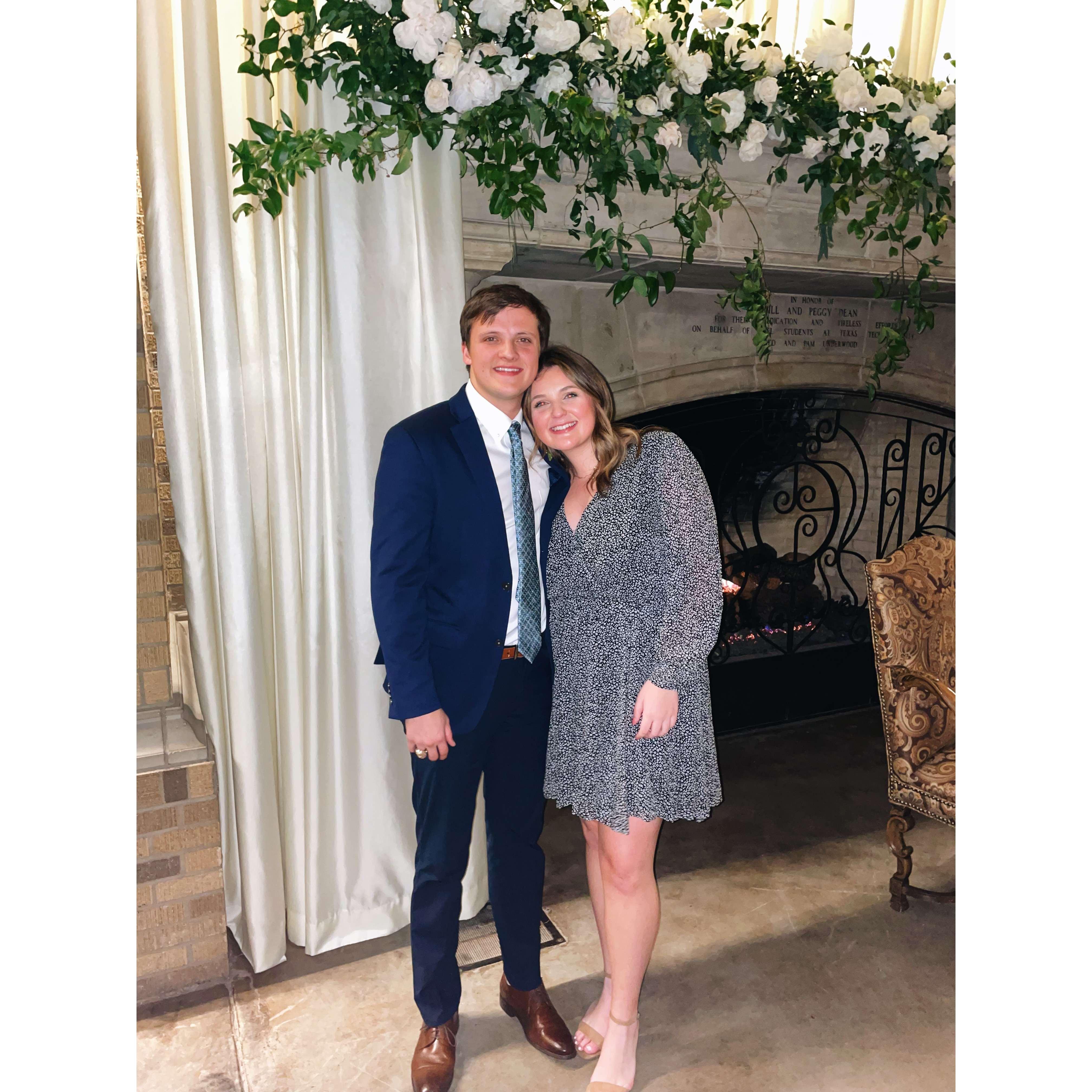 January 2022- Celebrating Grayson's cousin Lauren's wedding!