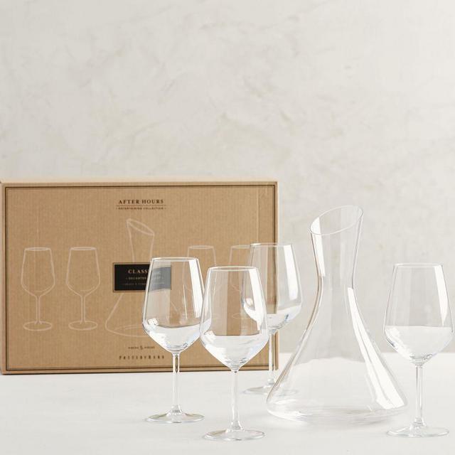 After Hours Stemmed Decanter Set, Set of 5