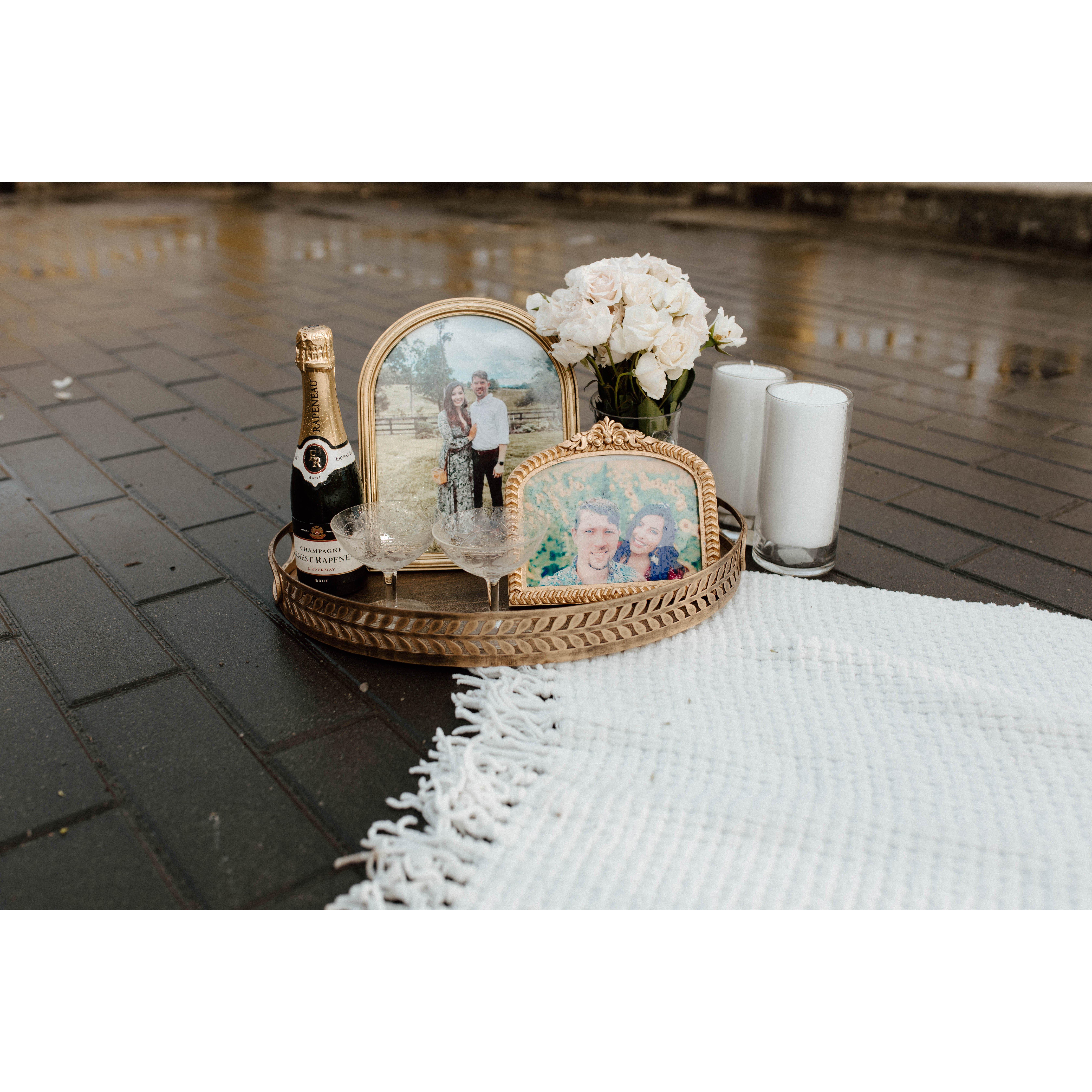 Sean and Whitney set up an engagement surprise in downtown Pittsburgh
