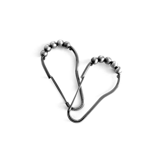 Nestwell™ Spring Roller Shower Curtain Hooks in Satin Nickel (Set of 12)