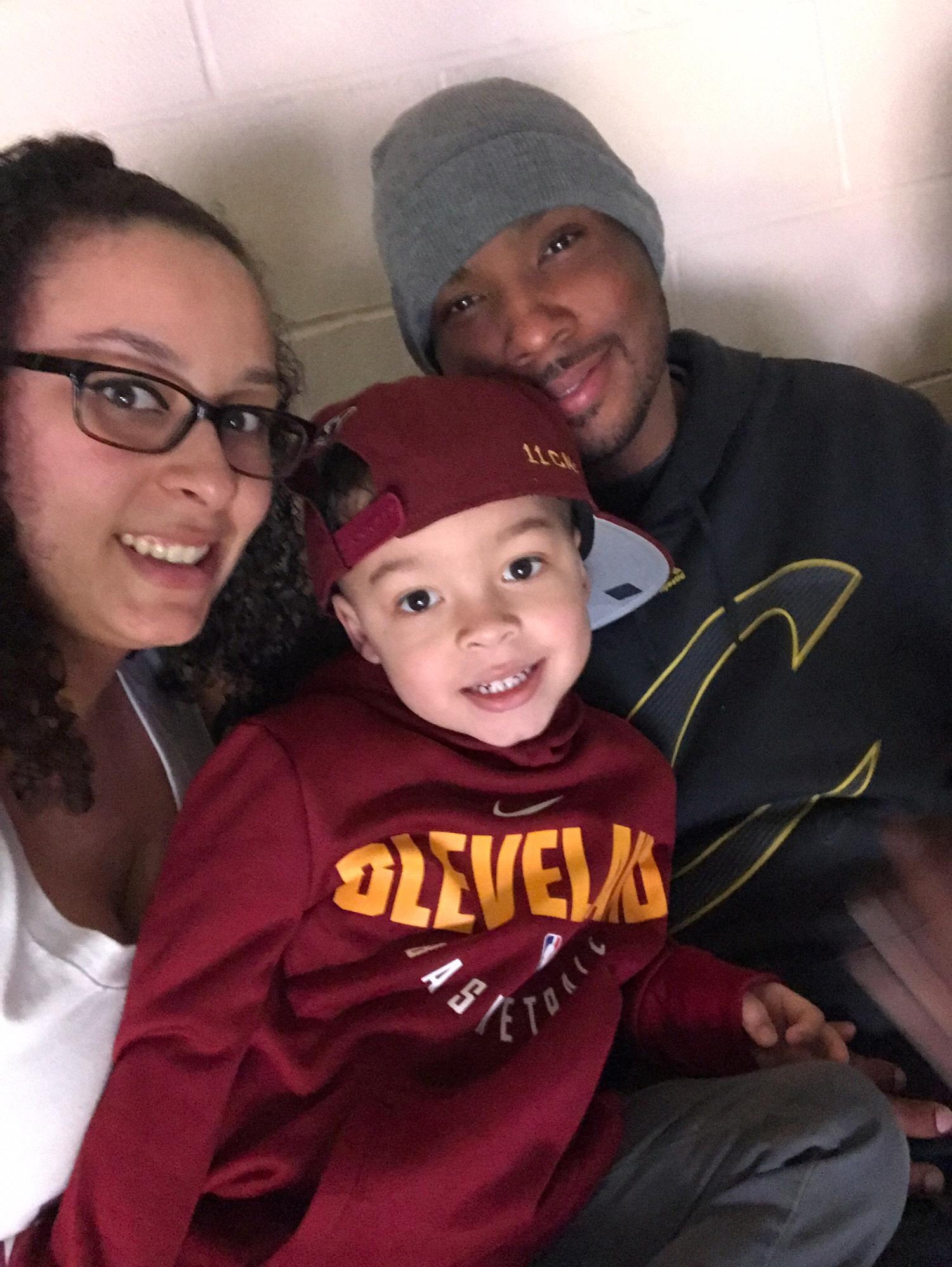 Cam’s first ever Cavs game.