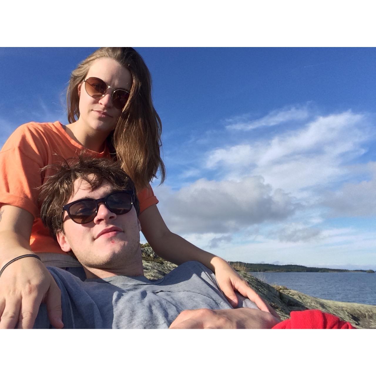 Natalie left for school, leaving Nate to finish the season on the island. 2 weeks after she returned to school, she dropped her classes and drove 13 hours and a 6 hour boat ride to be with Nate.