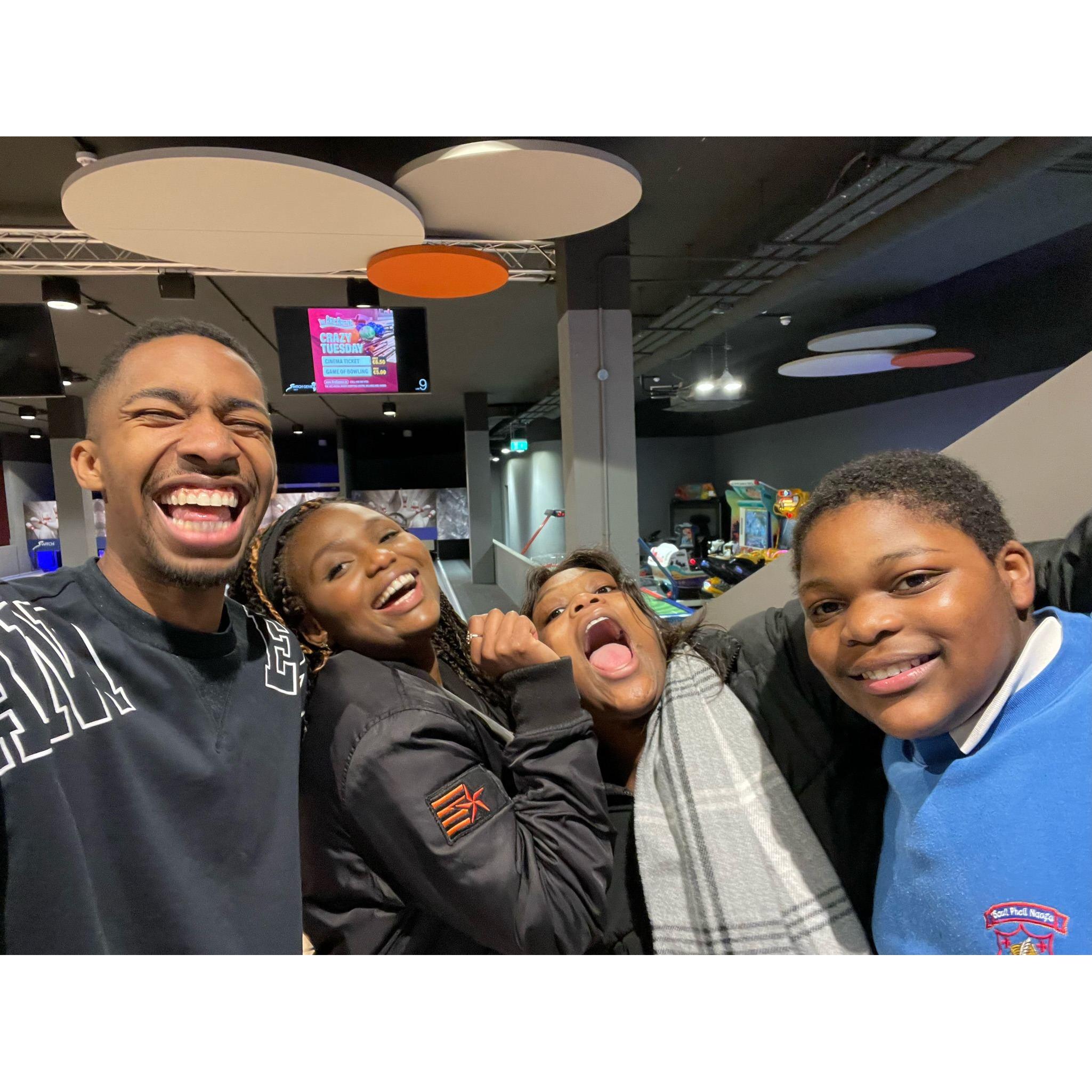 Terry with Christiana's Siblings, Justina and Joshua