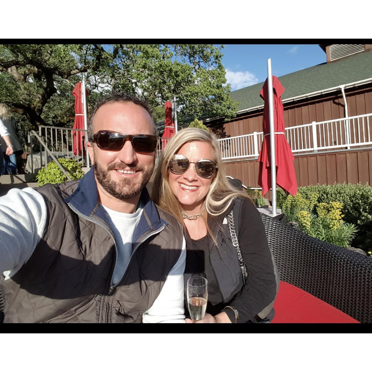 Our first trip to Napa Valley at Mumm.