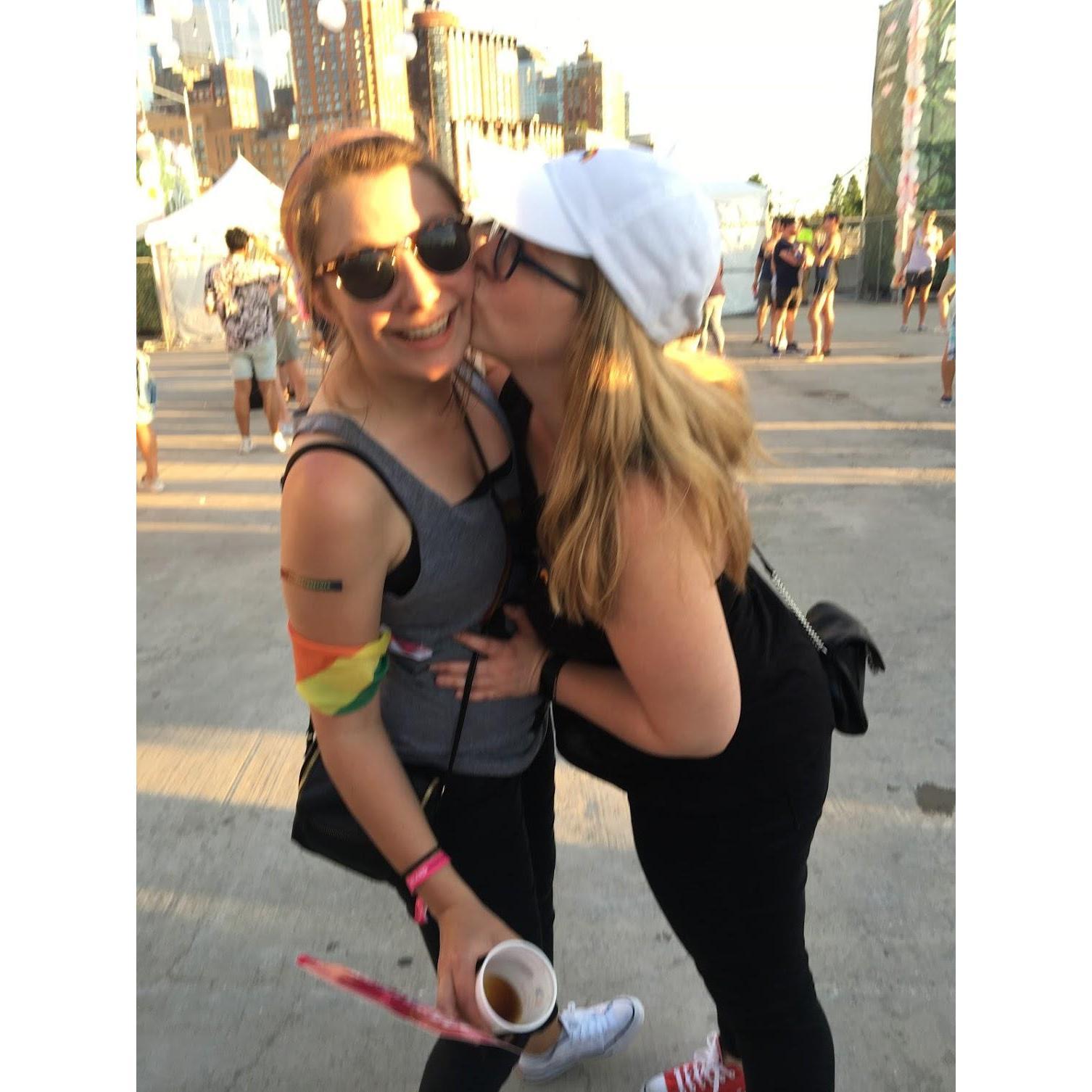 Taken before the Tegan and Sara concert at Pride Fest a few years ago!