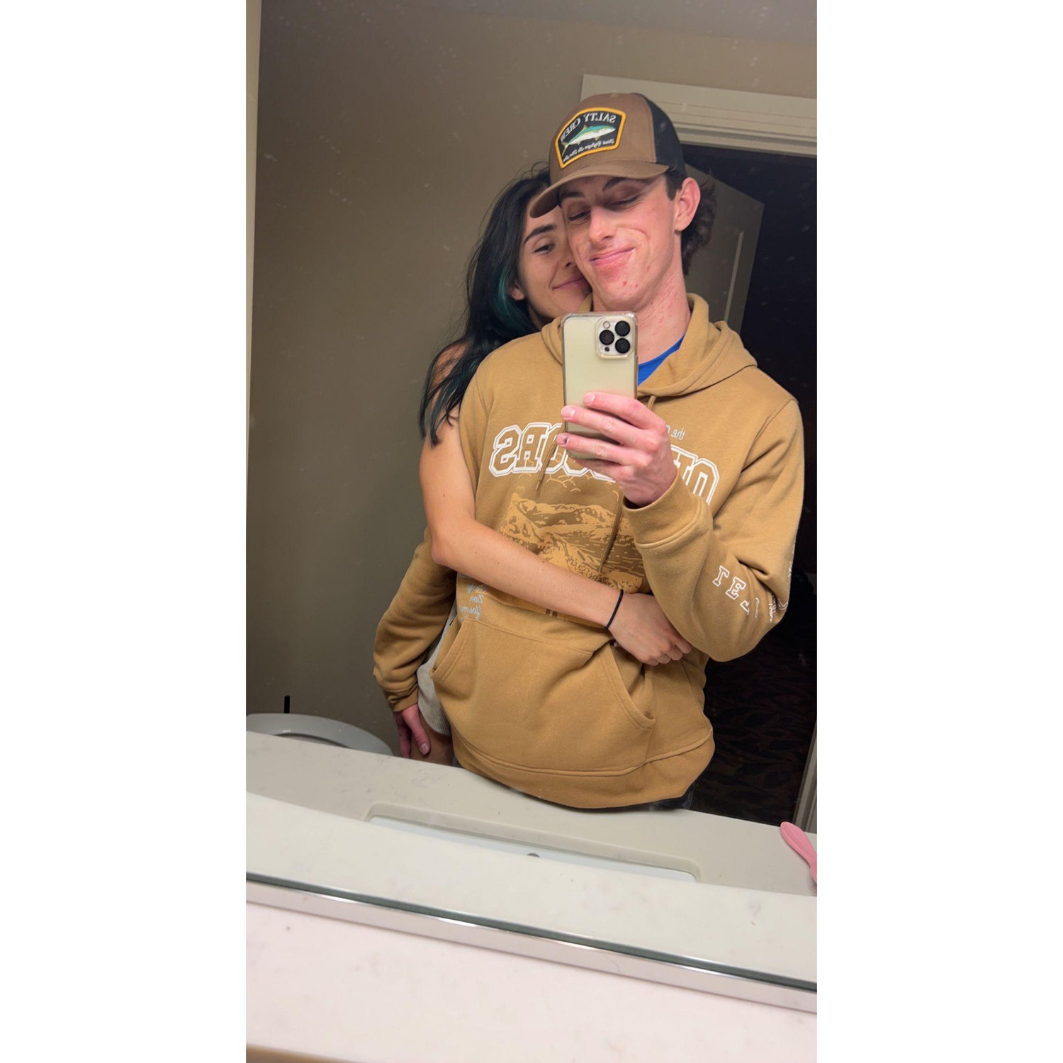 Our first photo as a couple