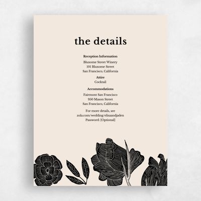 Beige Floral Wedding Enclosure - Catania