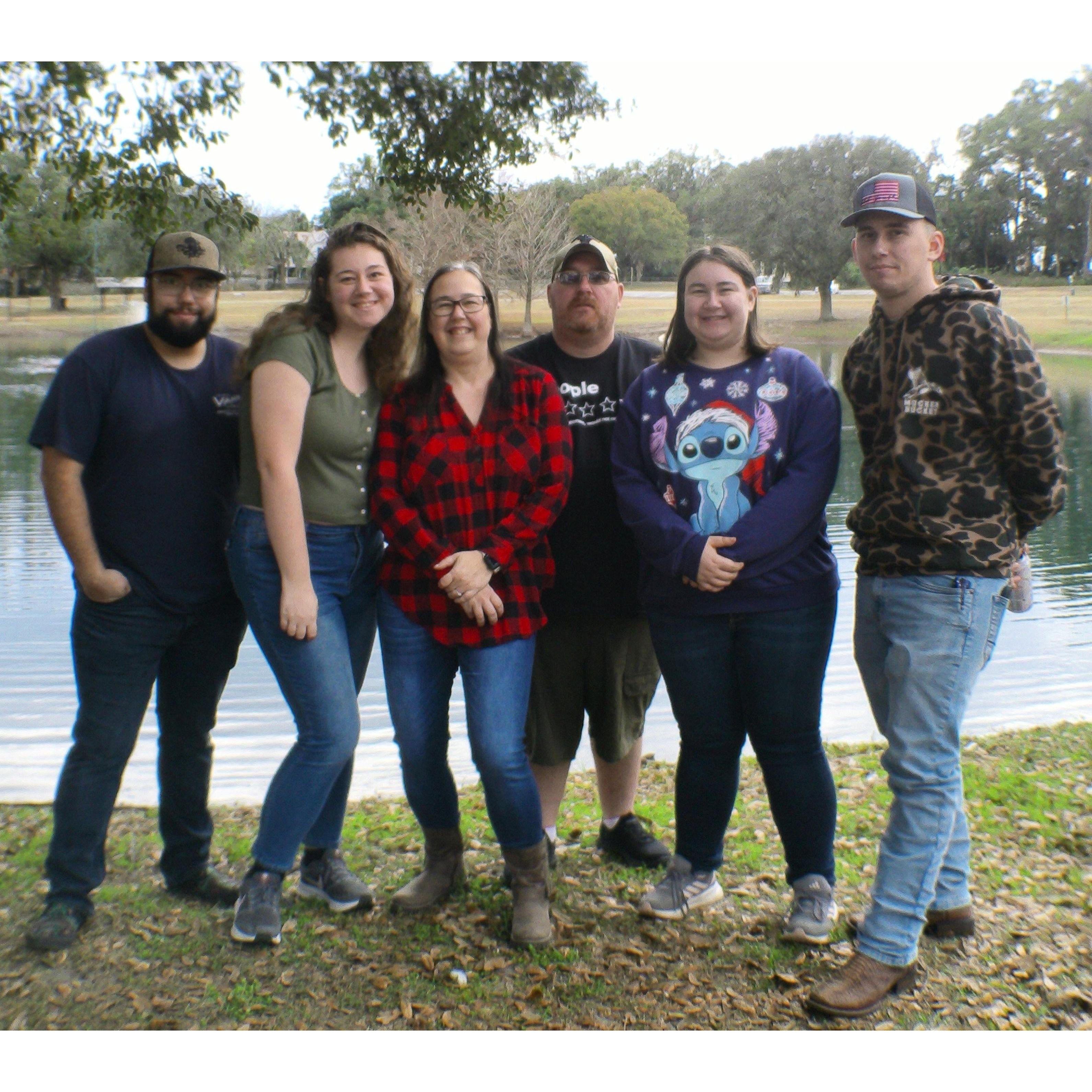 The whole family!  (Excited to have a nice family photo at the "wedding"!