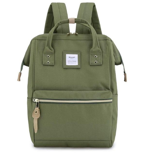 Himawari Laptop Backpack for Women&Men,Wide Open Large USB Charging Port 15.6 Inch Laptop Doctor College Work Bag (9001-ArmyGreen）