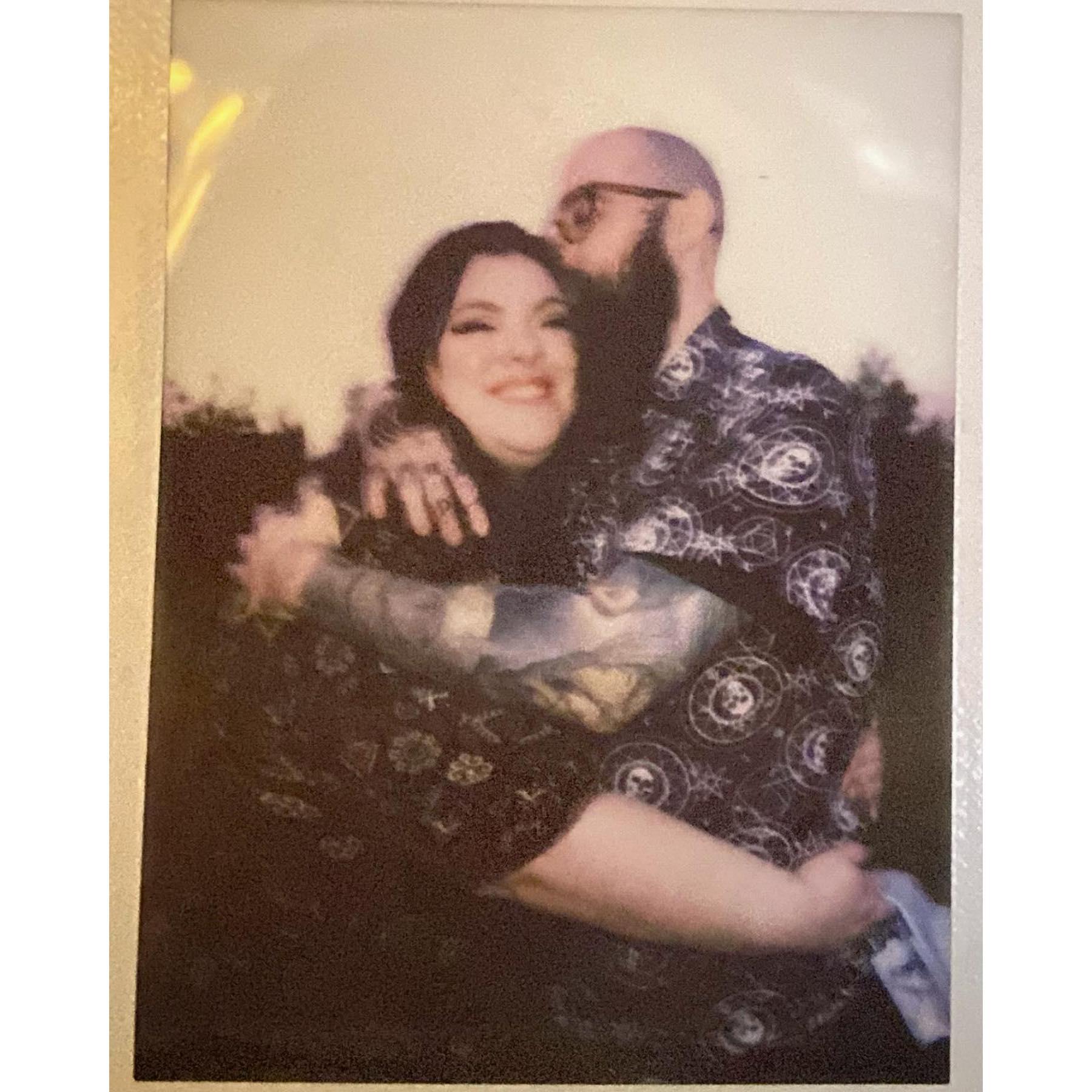 Polaroid from the Engagement Photoshoot