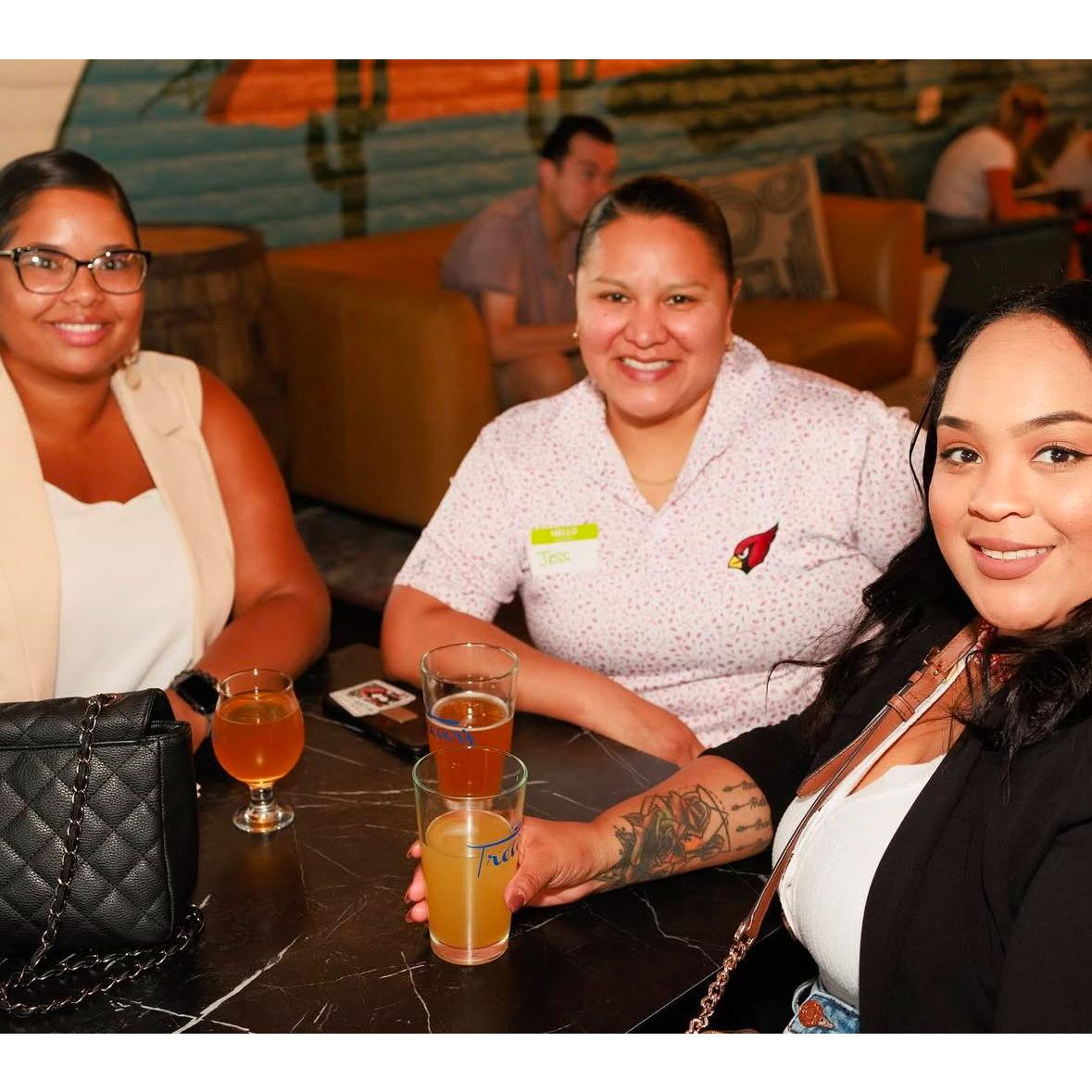 Autumn, Jess, and I at the Matriarch Mixer