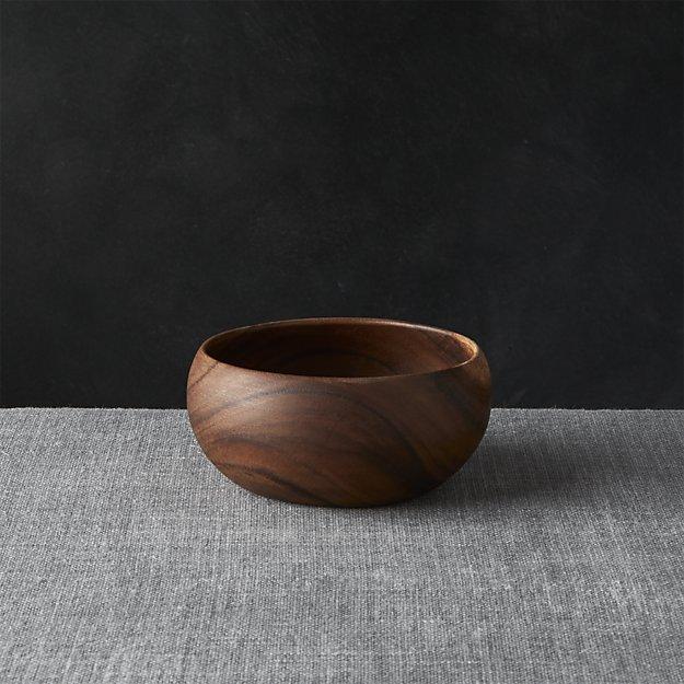 Small Acacia Salad Bowl, Set of 6
