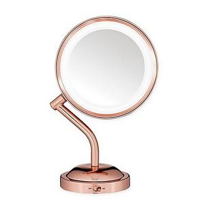 Conair® Rose 1x/5x Lighted Vanity Mirror in Gold