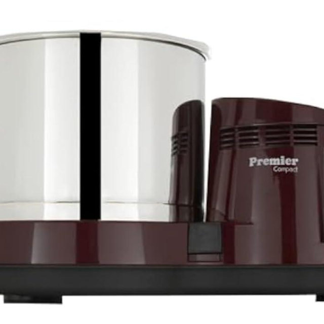 Premier Compact Table Top Wet Grinder with Atta Kneader and Coconut Scrapper 110volts 2 Ltrs