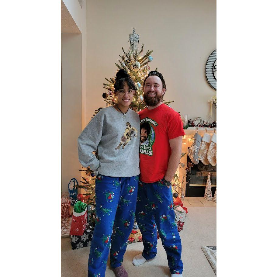 Starting their first Christmas tradition of matching pj's