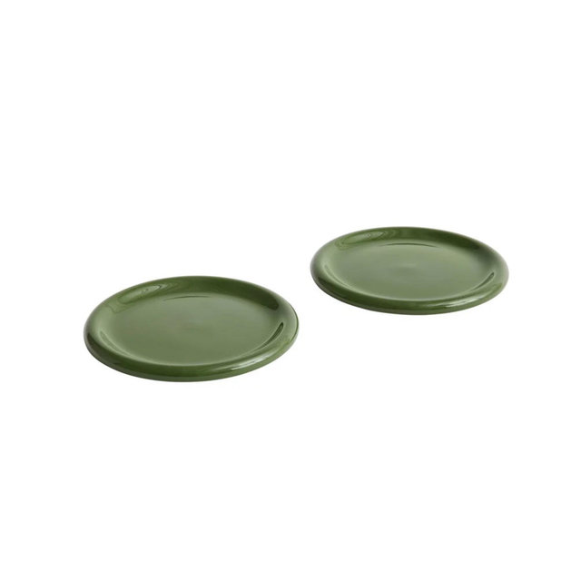 Barro plates set large green