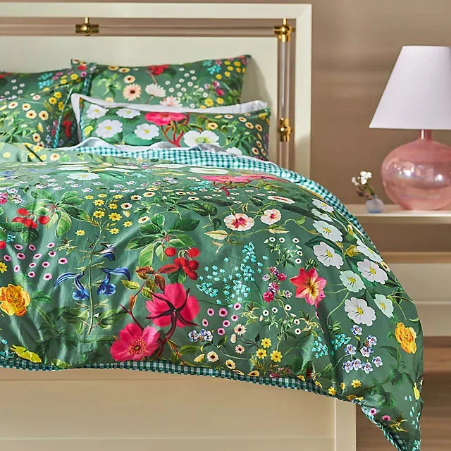 Organic Cotton Sateen Printed Duvet Cover by Maeve