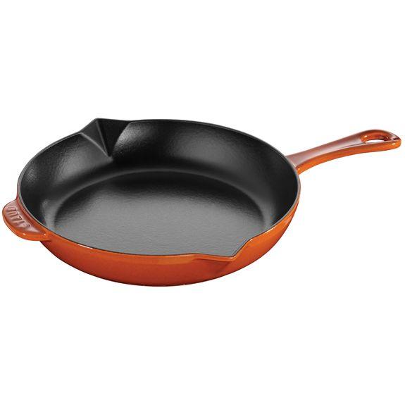 Staub Cast Iron 12" Fry Pan, Burnt Orange