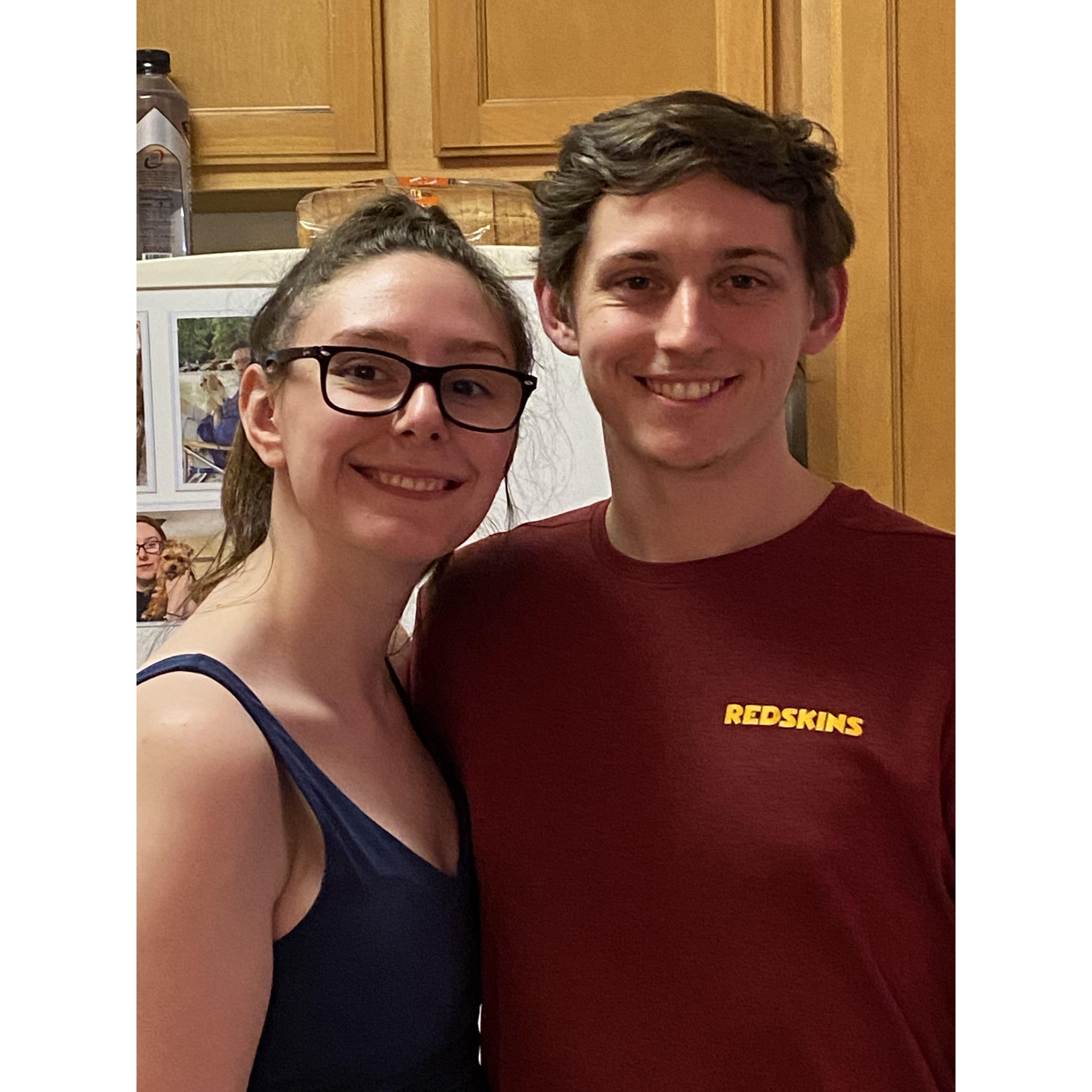 In our first apartment :)