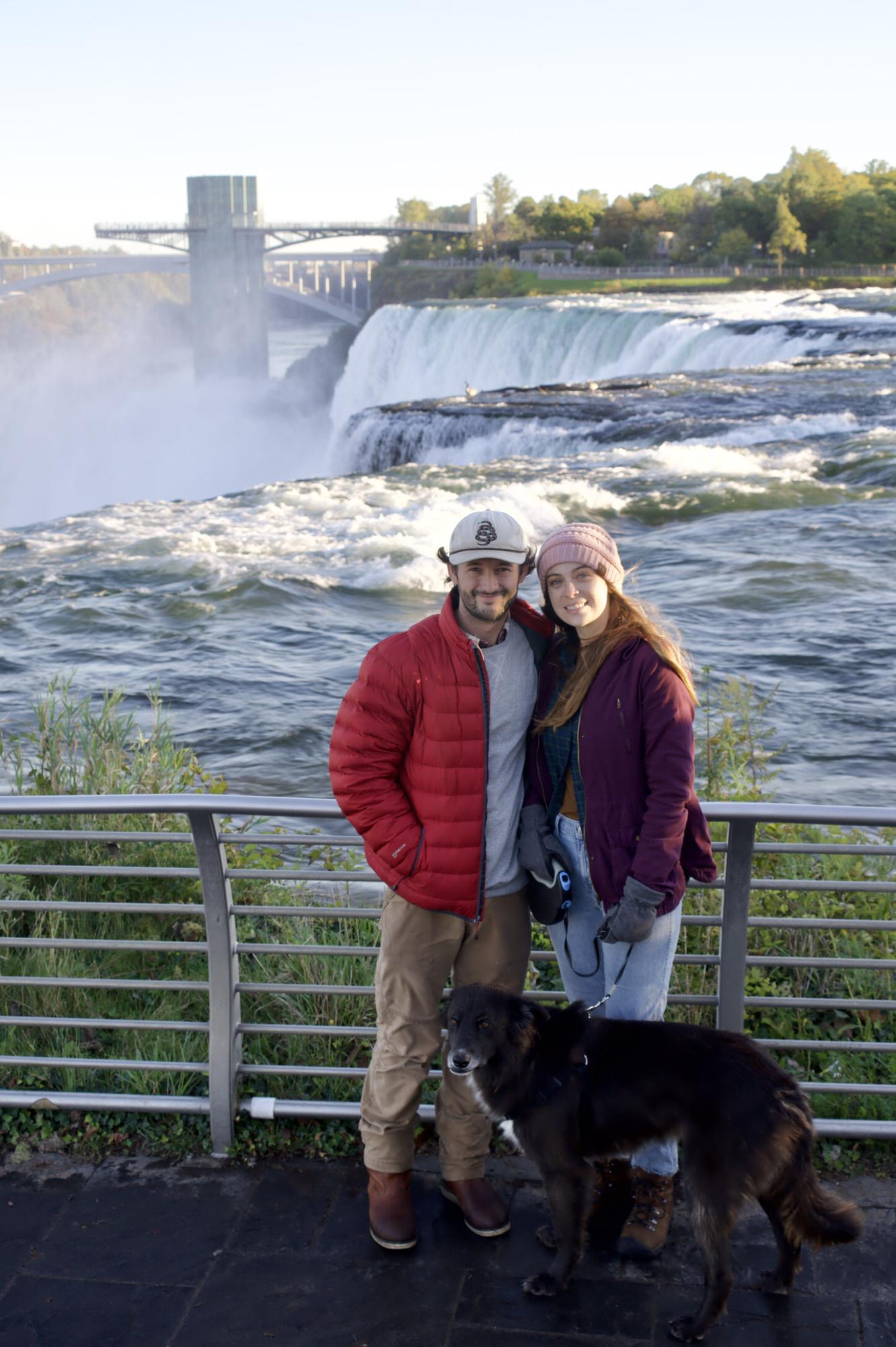 Caught the sunrise at Niagara Falls