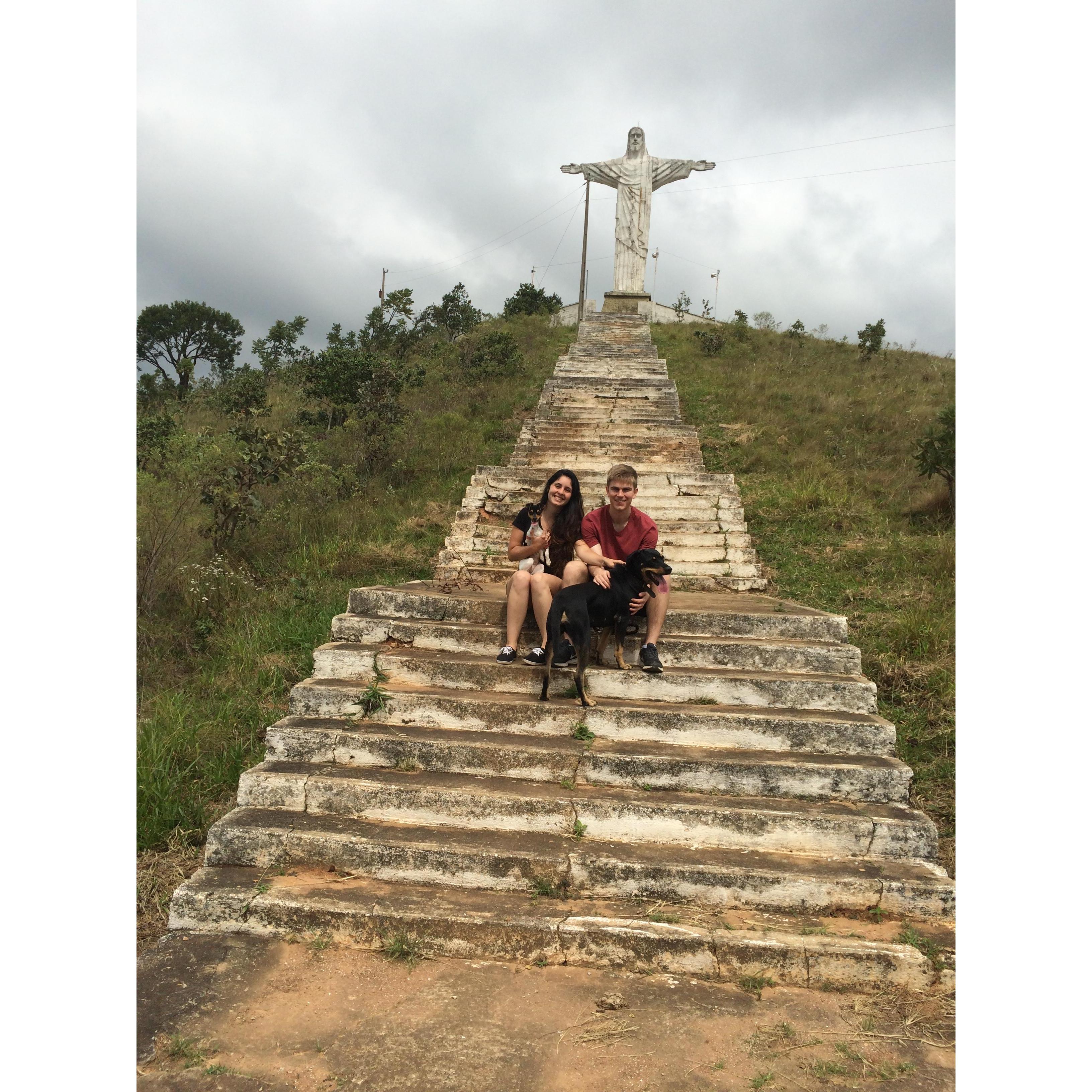 Jake meets Tamara`s dog from Brazil.