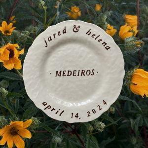 Custom Wedding Plate