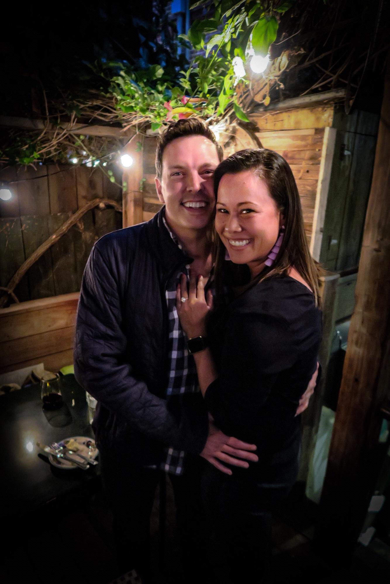 Taken by our great friend Matt directly after Nick proposed at Zazie