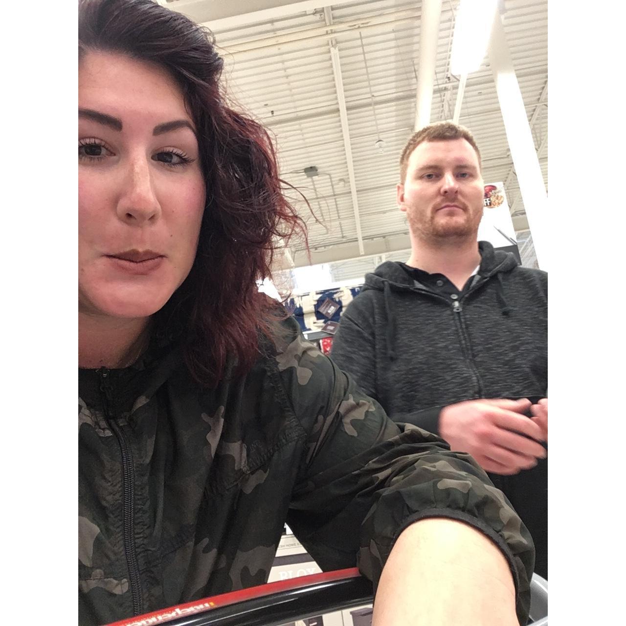Candid shopping with bae