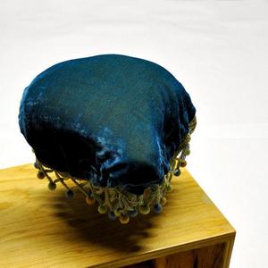 Velvet 2-tone & Fringe- Bicycle Seat Cover *hand-sewn