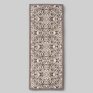 60"x22" Medallion Kitchen Runner Gray - Threshold™