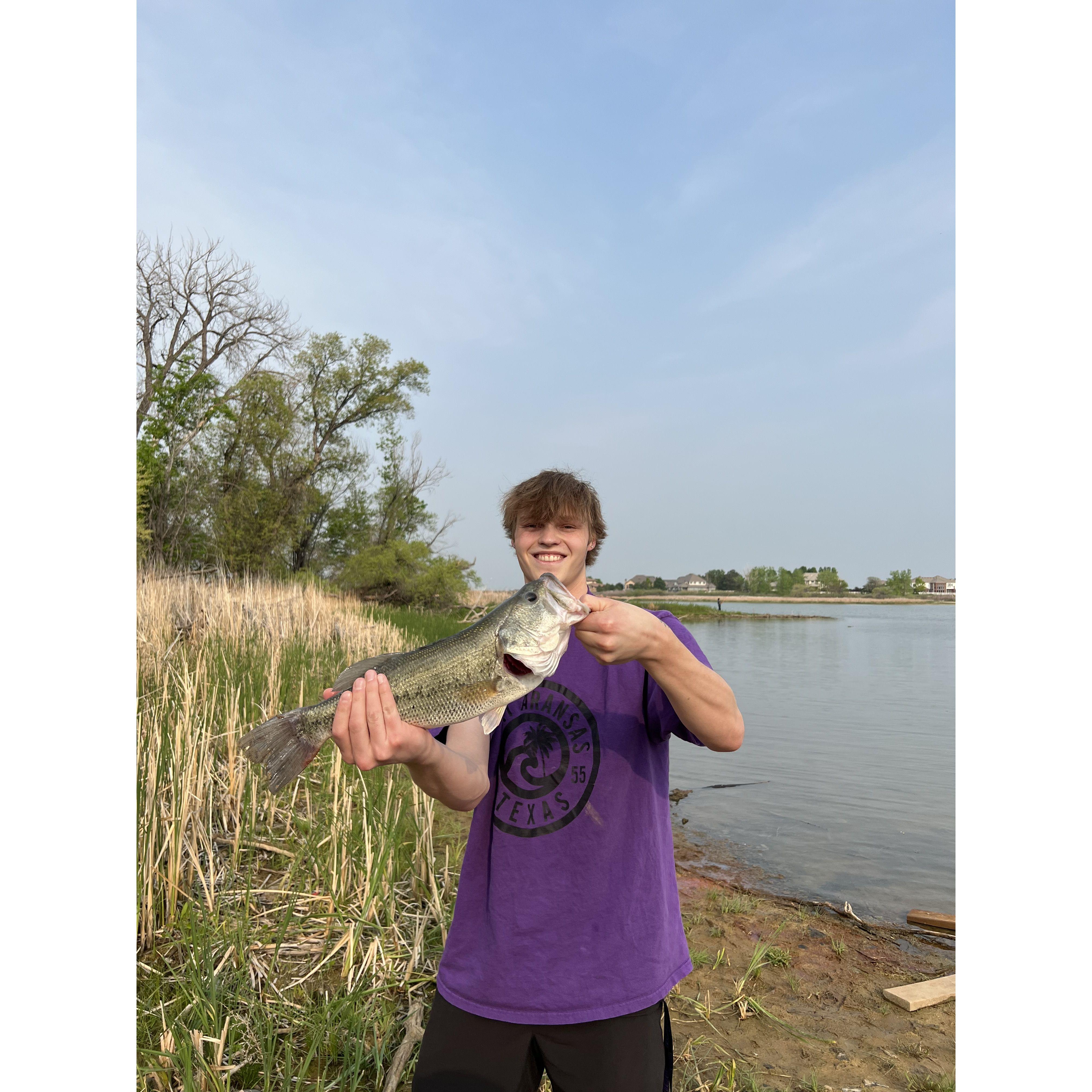 The day Lucas caught 8 fish in the span of 45 minutes.