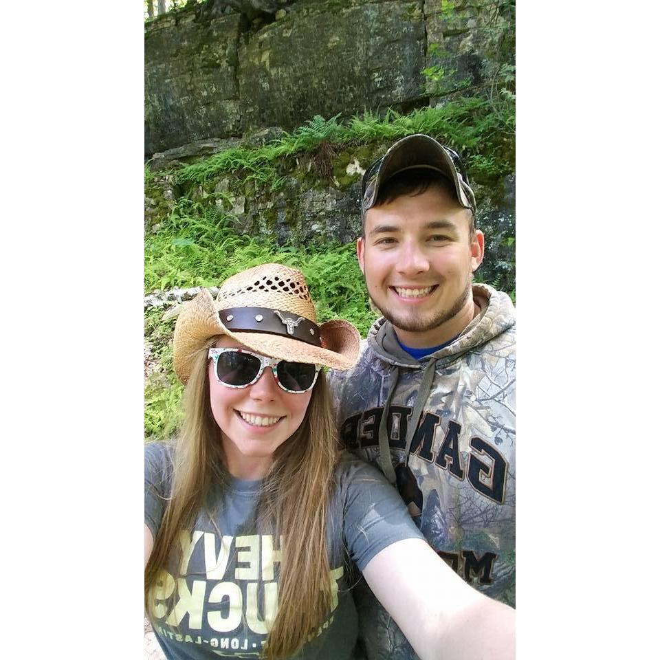 Taylor and Nathan camping at Door County with the Tenison Bay Camping Group. July 16, 2017