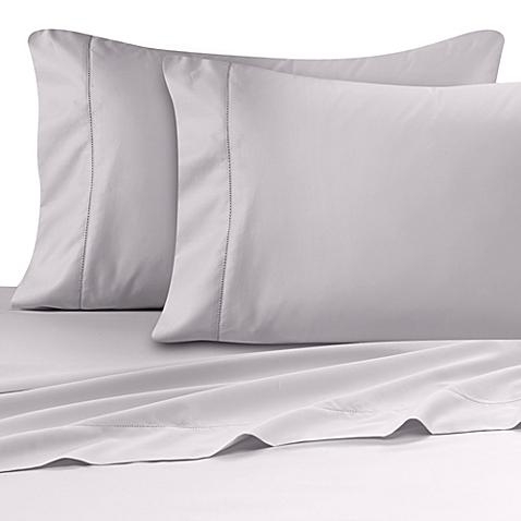 Wamsutta® Ultra Soft Sateen 525-Thread-Count Queen Flat Sheet in Silver
