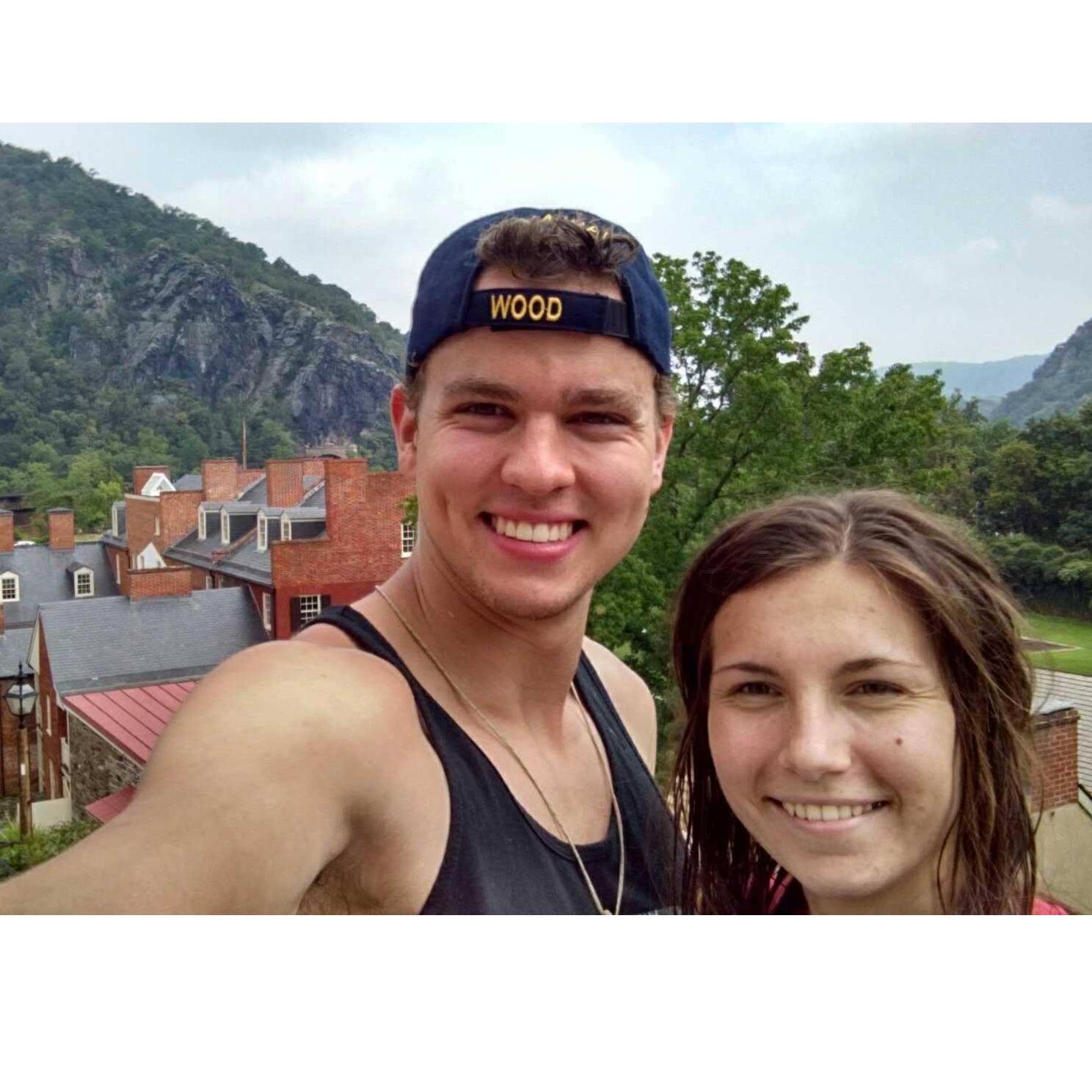This selfie was taken during our second date (the day we officially decided to give this long distance dating thing a try) at Harpers Ferry, WV!