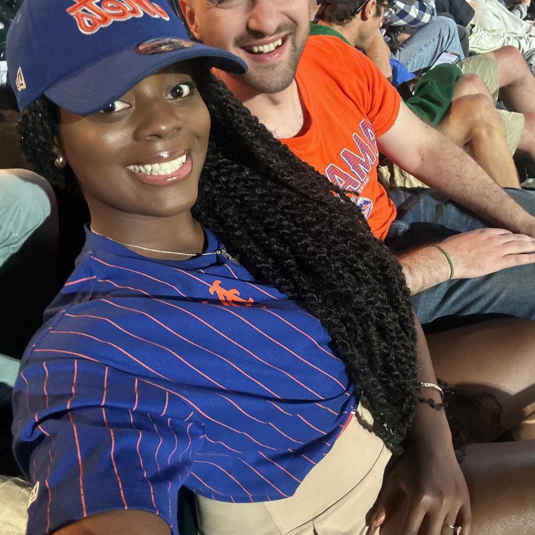 Our first baseball game and the Mets won! Woohoo!