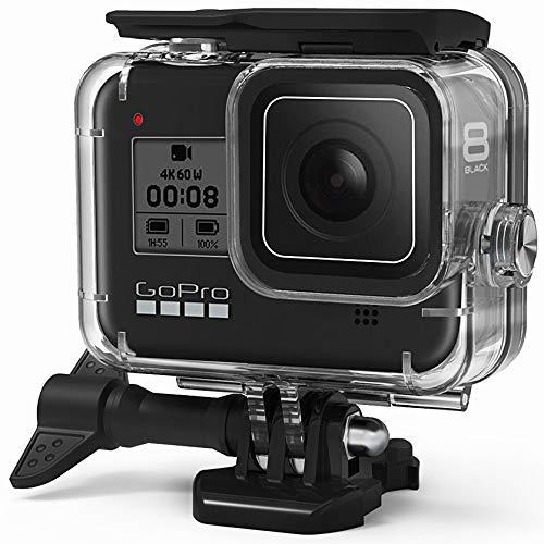 FitStill Waterproof Case for GoPro Hero 8 Black, Protective Underwater 60M Dive Housing Shell with Bracket Accessories for Go Pro Hero8 Action Camera