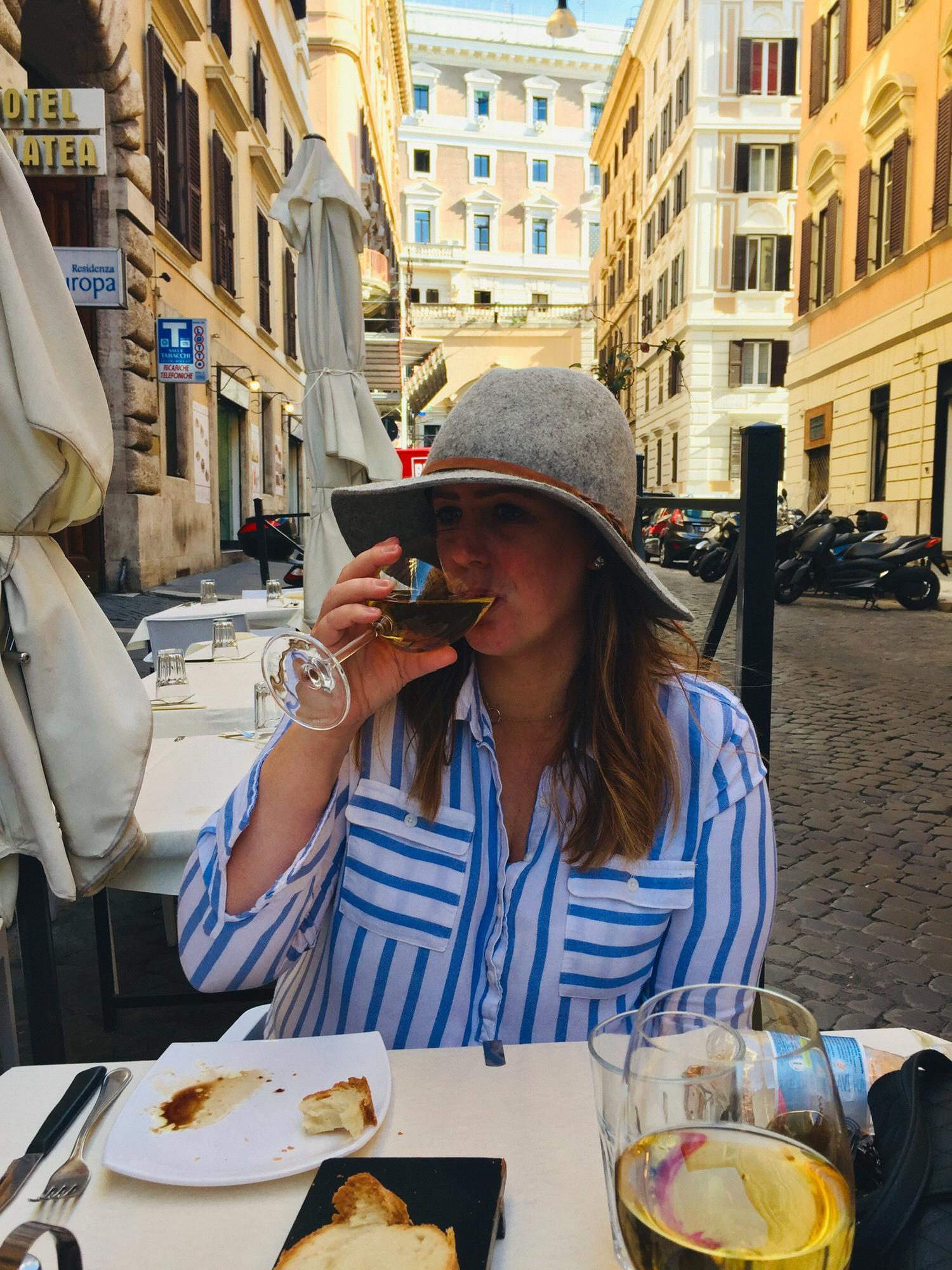 Italian Lunch, streets of Rome, March 2019.