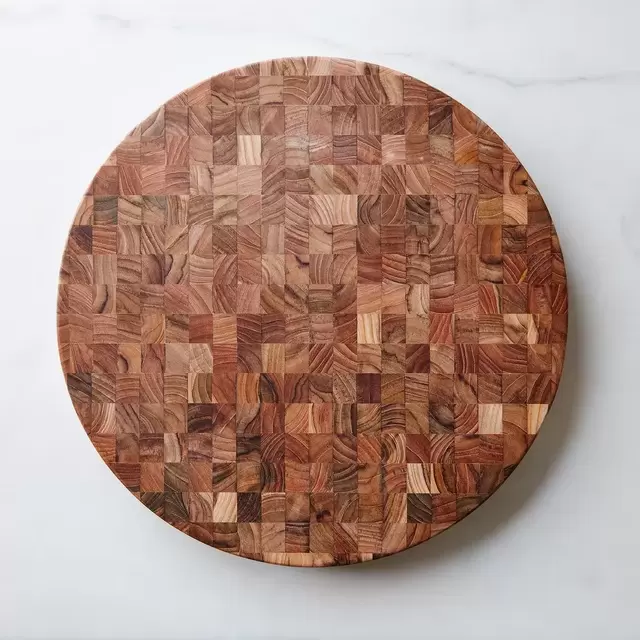 Round End Grain Cutting Board