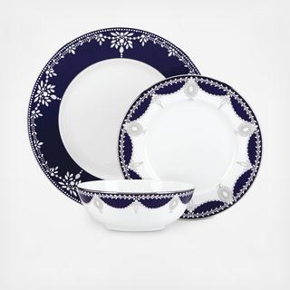 Empire Pearl Indigo 3-Piece Place Setting, Service for 1