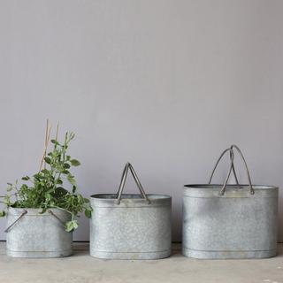 Grange 3-Piece Tin Bucket Set