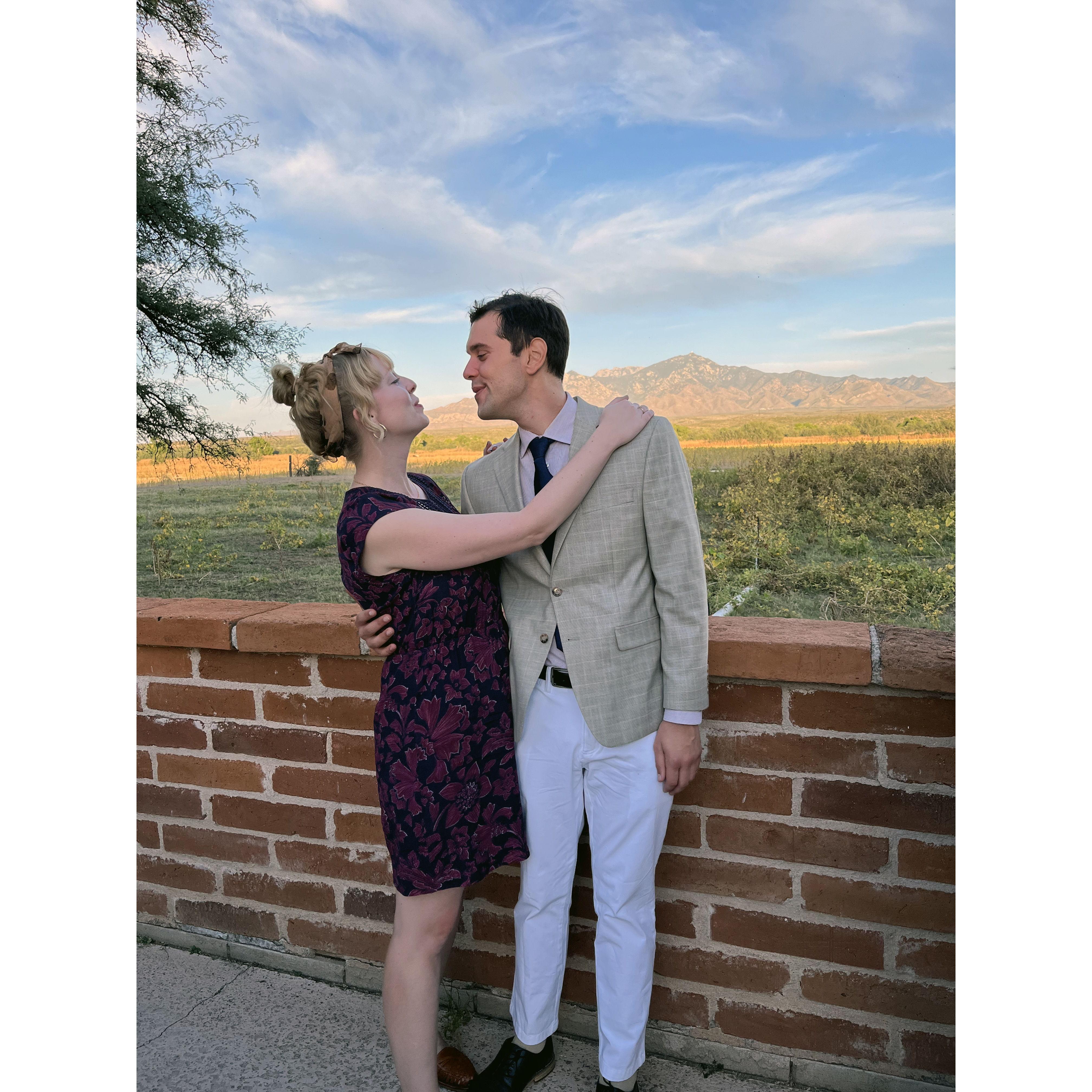 At Emily's friend Katy's wedding in Arizona, 2021