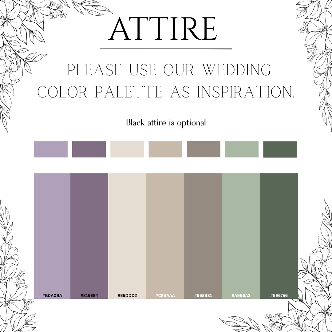 Wedding Color Palette