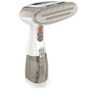 Conair Handheld Garment Steamer for Clothes, Turbo ExtremeSteam 1875W, Portable Handheld Design, Strong Penetrating Steam, White / Champagne