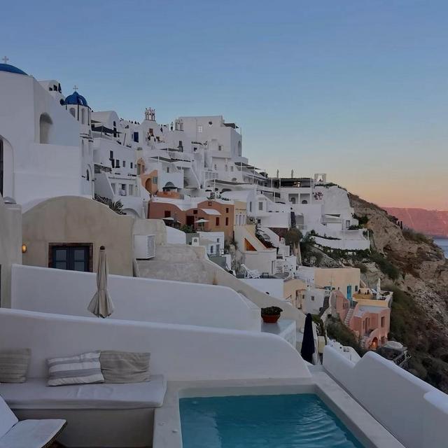 Dinner in Santorini